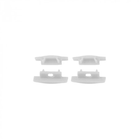 Profil Aluminiowy do Taśm LED Anodowany Wpuszczany 2m z Mroźnym Kloszem i Zaślepkami Ecolight