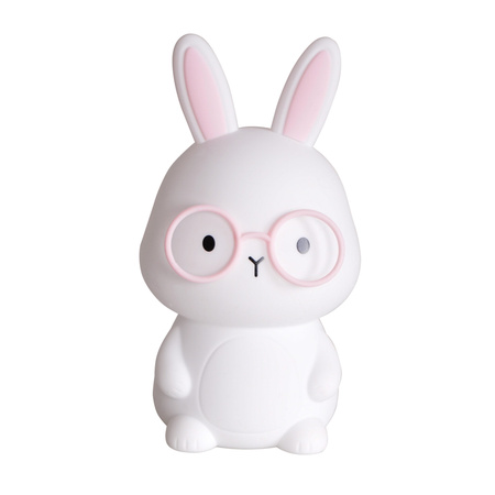 Lampka Dekoracyjna LED Królik 1W 3000K RGBW Biała Różowa Ściemnialna Florka Sanico Goldlux