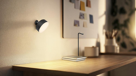 Lampka Biurkowa Stołowa Regulowana 1.8W 100lm 3000K Ciepła 114° Akumulatorowe Czarna Ściemnialna Decor Helper Gadet Osram