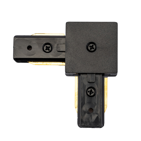 Łącznik Kątowy Narożny Czarny do Listew Szynowych Jednofazowych Szynoprzewodów LUMILED