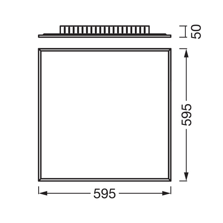 Panel LED Oprawa Natynkowa 36W 3100lm 4000K Neutralna 120° Biała Planon Plus Osram