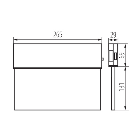 Lampa Znak Awaryjny LED 0.9W = 3W 5000K Zimny Natynkowa Biała ONTEC Kanlux