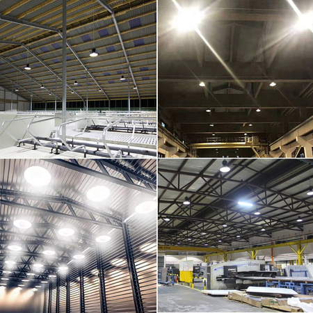 Lampa Przemsyłowa Wisząca LED UFO HIGHBAY 150W 15000lm 6500K Zimna IP65 PREMIUM Ecolight