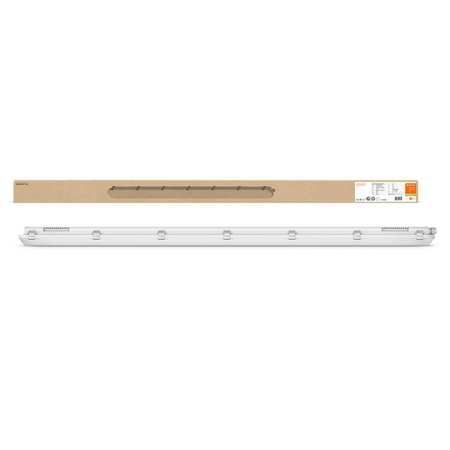 Lampa Oprawa Hermetyczna LED Pyłoszczelna 58W 8000lm 4000K Neutralna Ściemnialna IP65 IK08 Szary Dampproof Ledvance