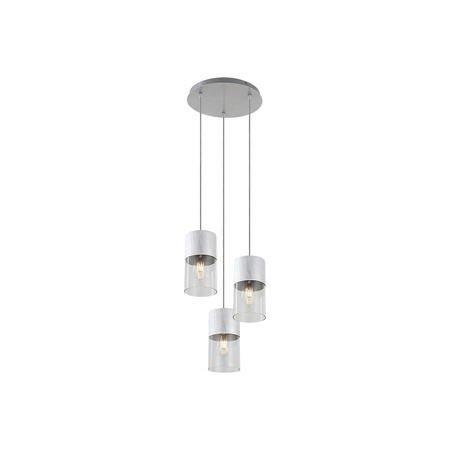 Lampa Wisząca Sufitowa E27 Srebrny Nowoczesny Zelkova Rabalux