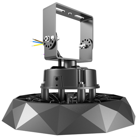 Uchwyt do Lamp LED Opraw Przemysłowych Anica 100W Czarny Pro Kobi