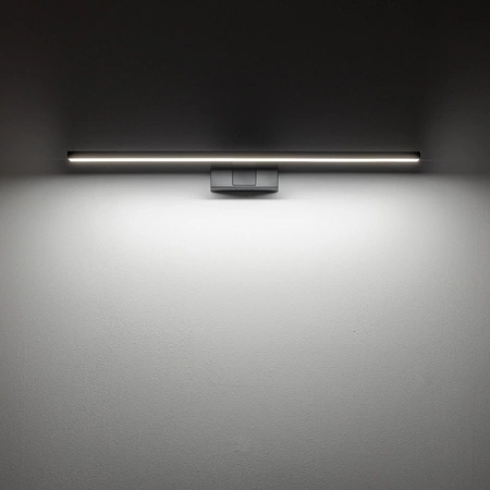 Kinkiet Ścienny Lampa Natynkowa LED 12W 900lm 4000K Neutralna Czarna Wodoodporna Łazienkowa IP44 Nowoczesna CEZANNE LED M 10677 Nowodvorski