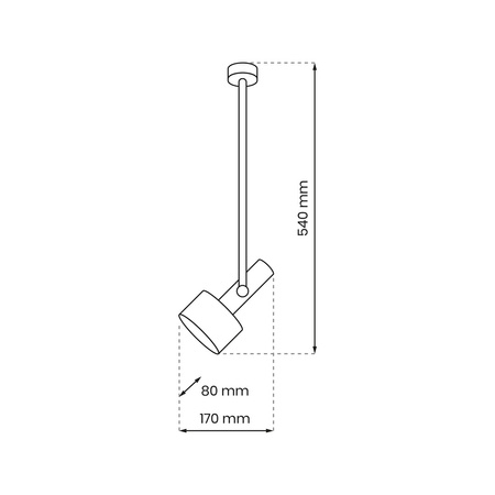 Lampa Wisząca Sufitowa LINTERNA 1xGX53 Milagro