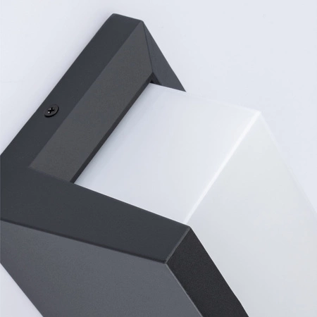 Kinkiet Ogrodowy Elewacyjny Lampa Ścienna E27 CZARNA Prostokątna