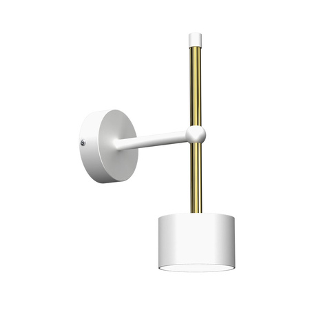 Lampa Ścienna Kinkiet ARENA Biała Złota 1xGX53 Milagro