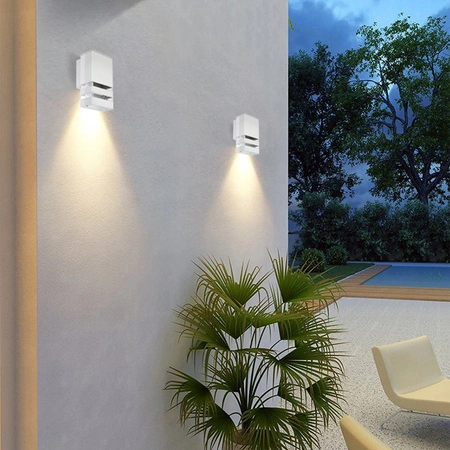 Kinkiet ogrodowy elewacyjny INEZ Szary GU10 ALUMINIUM IP54