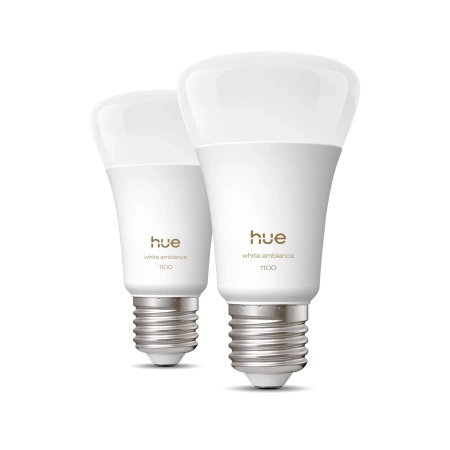 2x Żarówka LED E27 A60 8.1W = 75W 1100lm 1800-20000K CCT SMART Inteligentna Bluetooth ZigBee White Ambiance Philips HUE