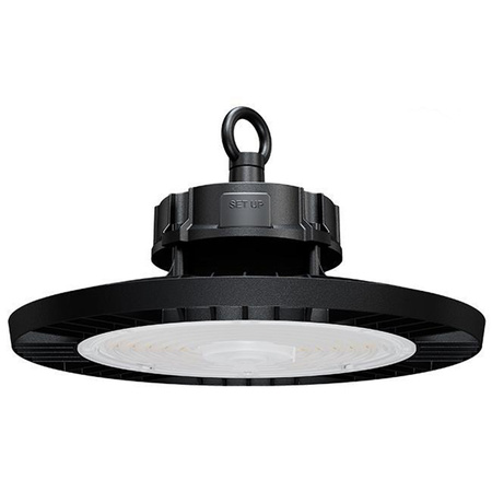 Lampa LED Przemysłowa High Bay 200W 30000lm 5000 Zimna 90° Ściemnialna Czarny IP65 Masterled