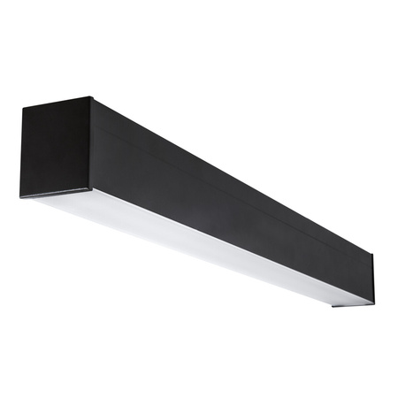 Oprawa Liniowa Lampa Sufitowa LED 19W 50cm 2250lm 3000K Ciepła 95° Natynkowa Czarna Kanlux