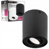 Oprawa Natynkowa Halogenowa Tuba Reflektor Spot GU10 Okrągła Ruchoma Czarna Masterled