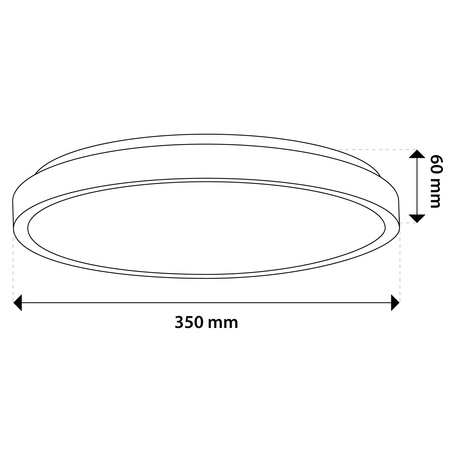 Plafon LED Lampa Sufitowa Natynkowa 24W 4000K CELIS Okrągły IP44 Biały Ring ALS LUMILED