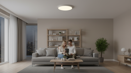 Plafon LED Lampa Sufitowa 24W 1900lm 4000K Neutralna z Wymienną Ramką Czarną lub Białą Ecolight