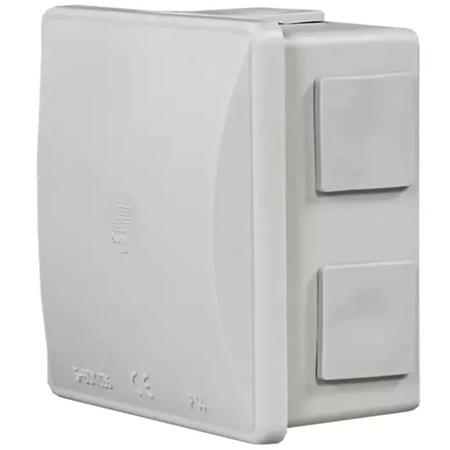 Puszka Natynkowa Hermetyczna z Pokrywą Klik 6 Dławików IP44 PAWBOL