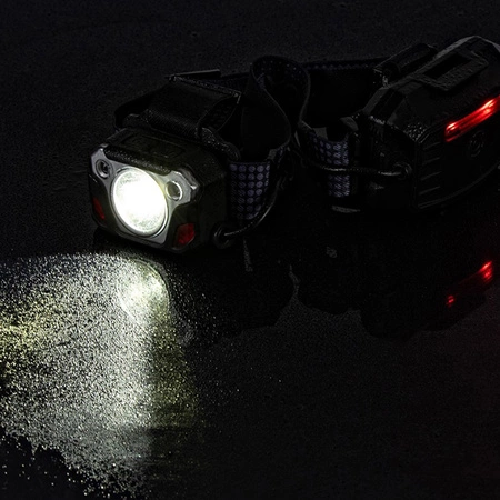 Latarka Czołowa LED Akumulatorowa 1200 lm SST40 + Sensor Ruchu IP44 6 Trybów Pracy VA0103 Vayox