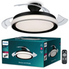 Lampa Sufitowa Plafon z Wentylatorem LED 28+35W 4500lm 2700-5500K Czarna Bliss Philips