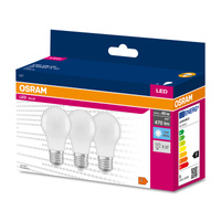 3PAK Żarówka LED E27 A60 4,9W = 40W 470lm 4000K Neutralna 200° OSRAM Value