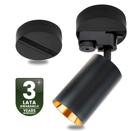 ZESTAW LUMILED SZYNA HUMA CZARNY + REFLEKTOR SZYNOWY SAGI CZARNO-ZŁOTY
