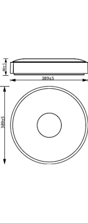 Lampa Sufitowa Plafon LED 24W 2800lm 4000K SceneSwitch Czarna Coiner Philips