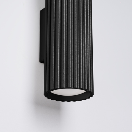 Lampa Ścienna Kinkiet Tuba Spot 2x GU10 Czarna Karbon Deep Space SL.1577 Sollux