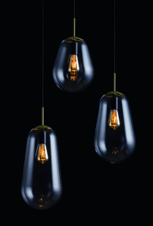 Lampa Sufitowa Wisząca E27 Szklany Klosz Nowoczesna PEAR L 8671 Nowodvorski