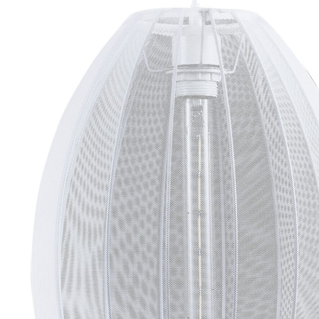 Lampa Sufitowa Wisząca Zwis E27 Biała JAPANDI Sanico Goldlux