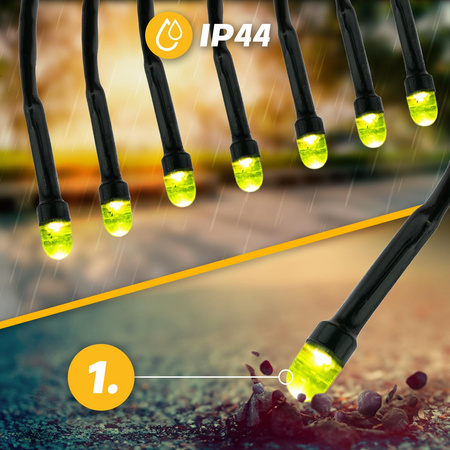 Girlanda Solarna Ogrodowa 7x LED Ozdobne Punkciki Świetliki ORNIS LUMILED