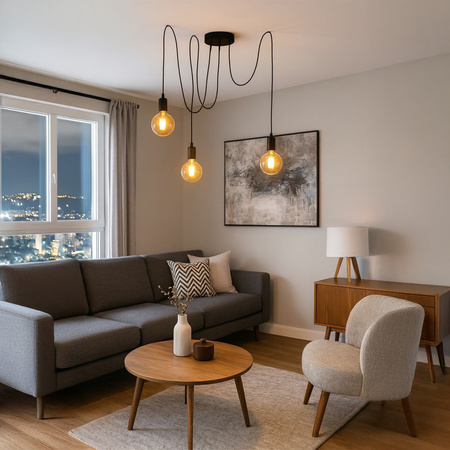 Lampa wisząca sufitowa ARANE PAJĄK 3 ramiona do LED 3x E27 LUMILED