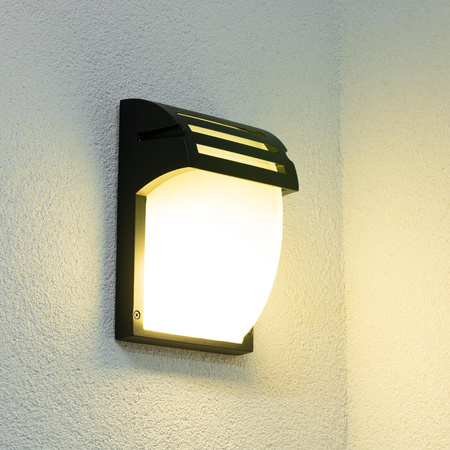 Lampa Ogrodowa Kinkiet Elewacyjny KALIO E27 IP54 Czarna