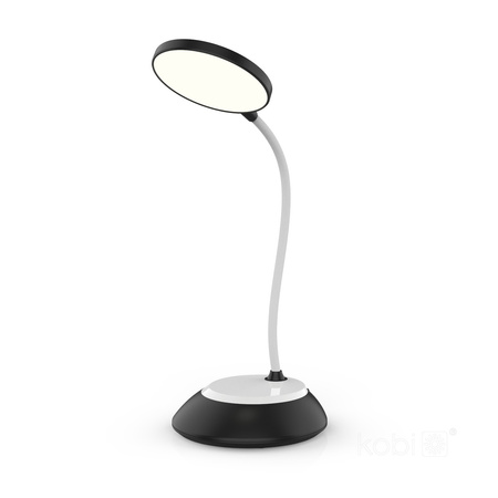Lampka Biurkowa Stołowa LED 5W 200lm CCT 270° Akumulatorowa Czarna Visua Kobi