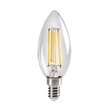 Żarówka LED XLED C35 ŚWIECA E14 4.5W 470lm 2700K Ciepła Filament KANLUX