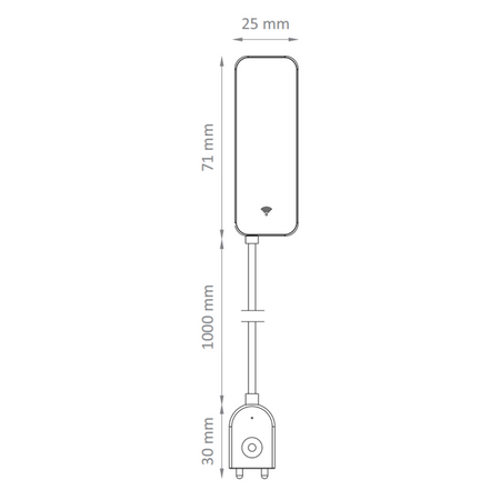 Czujnik Zalania Bateryjny IP67 5m Smart WiFi Sanico Goldlux