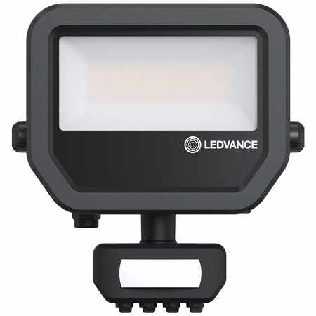 Naświetlacz LED Reflektor Zewnętrzny Lampa 17W 2400lm 4000K IP65 Czarny Z Czujnikiem Ruchu i Zmierzchu Floodlight Ledvance