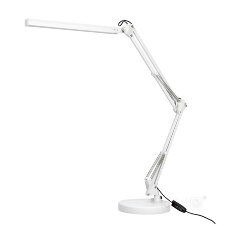 Lampka Biurkowa Stołowa LED 14W 800lm CCT 120° Akumulatorowa Biała Tenuix Kobi