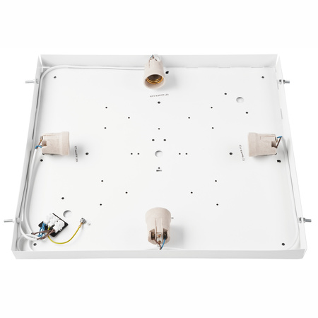 Plafon LED Lampa Sufitowa SANTIAGO 4xE27 Kwadratowa Drewniana LD-PD-9.6 Lamkur