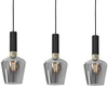 Lampa wisząca czarna MiLAGRO ROMA BLACK 3x E27