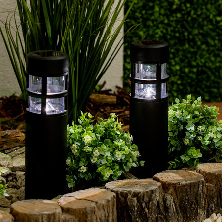 Lampa Solarna Ogrodowa LED Wbijana Słupek 6500K 40cm IP44