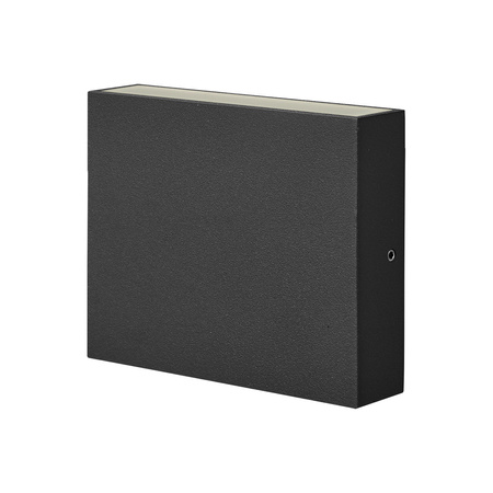 Kinkiet Ogrodowy Elewacyjny LED Czarny Góra i dół 6,5W 2x250lm IP44 KWADRAT CHICAGO GOLDLUX (Polux)