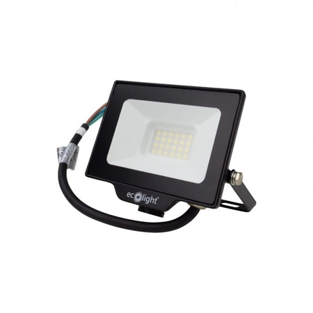 Naświetlacz LED Lampa Reflektor 20W 1800lm 6500K Zimna IP65 NL-1 Ecolight