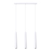 Lampa Sufitowa Wisząca Zwis 3x G9 Żyrandol Tubularna Biała Skandynawska Prysm Sollux