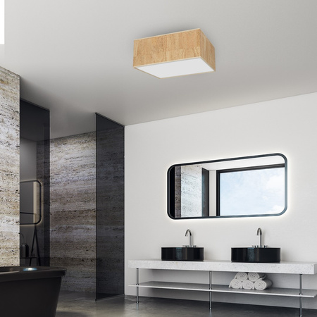 Plafon LED Lampa Sufitowa CORK Biała Korek 3xE27 Milagro