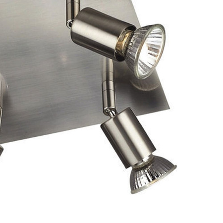 Lampa Sufitowa Reflektor 4x GU10 nikiel Carrea Philips