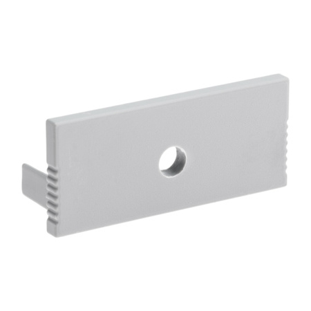 Zaślepka do profilu podtynkowego architektonicznego typ P XL szara z otworem tworzywo sztuczne