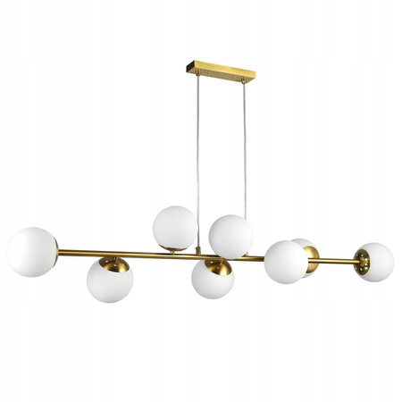 Lampa Sufitowa Oprawa Wisząca 8x E27 Złota Bali Masterled