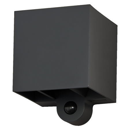 Kinkiet Ogrodowy Lampa Elewacyjna Zewnętrzna LED z Czujnikiem Ruchu i Zmierzchu 2.5W 180lm 3000K Ciepła Szary IP54 Endura Osram