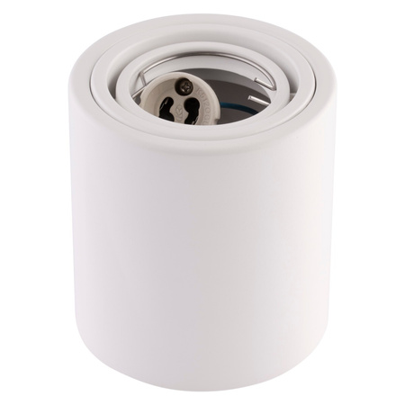Oprawa Natynkowa HALOGENOWA Aluminiowa Biała SPOT TUBA 10cm do LED GU10 Bellalux